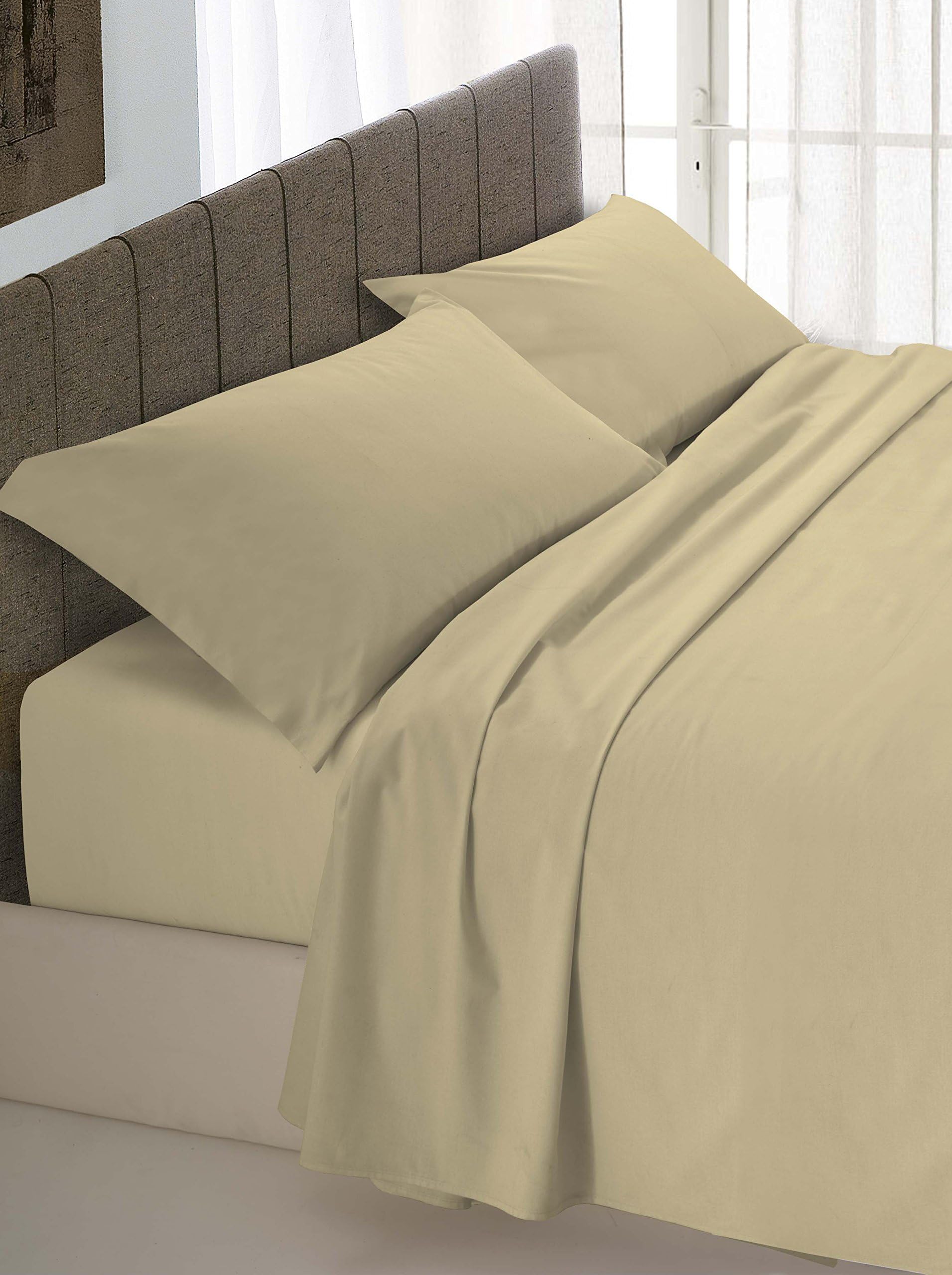 Italian Bed Linen MaxColor Bedding Tortora