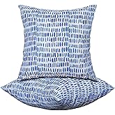 XXPILOS Outdoor Throw Pillows - Decorative Pillows with Insert Included Set of 2 Outdoor Pillows for Patio Furniture 18x18 Inch