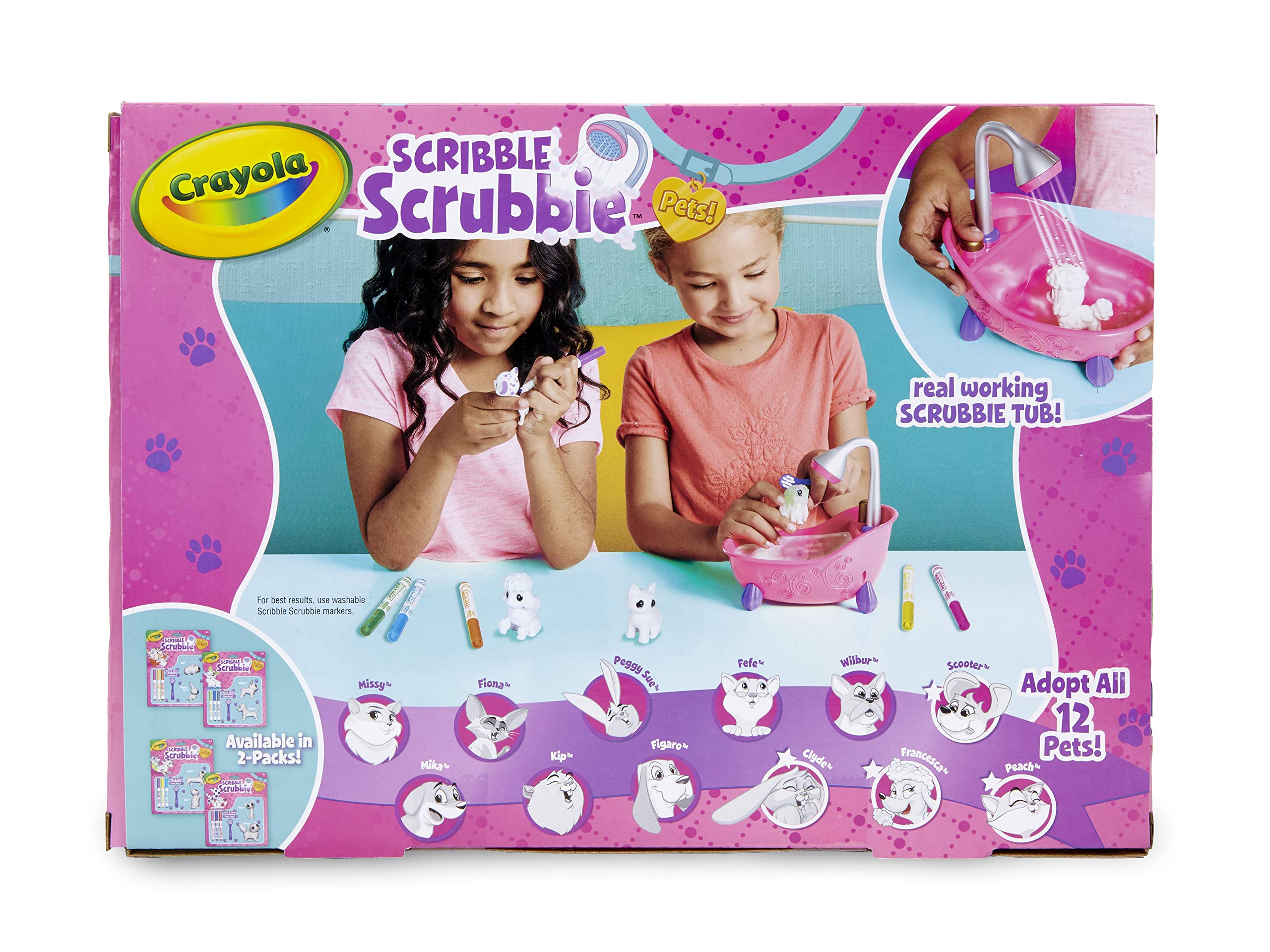 Crayola Scribble Scrubbie, Toy Pet Playset, Gift for Kids, Age 3, 4, 5, 6