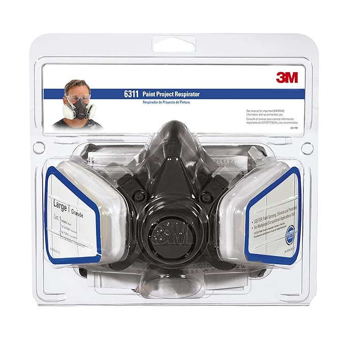 3M Paint Project Respirator, Large Papr Safety Respirators