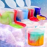 Petyuioyu Galaxy Slime Kit 4 Pack Non Sticky Stress Relief Fun view 6