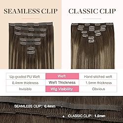 GOO GOO Clip in Hair Extensions Real Human