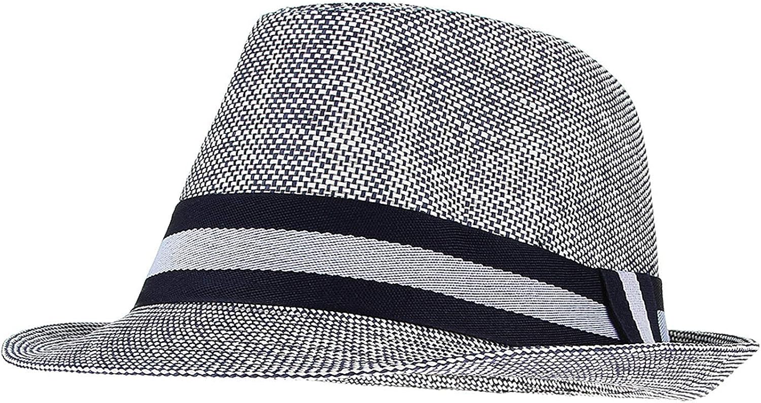 Men's Men's Retro Jazz Hat with Fabric Comfortable Sizes Ribbon Scope