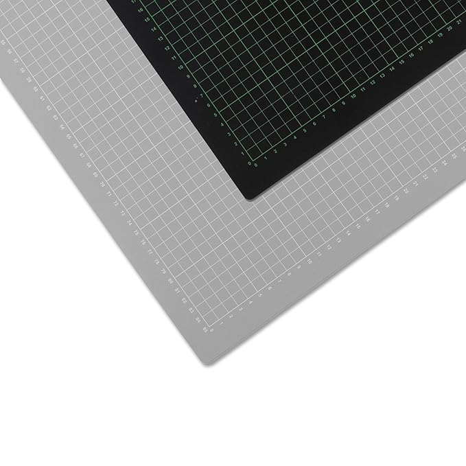 Selbstheilende Schneidematte, 60 x 90 cm, Hilfslinien, schont Klingen, Schneide-Unterlage, Cutting Board/Mat für Patchwork, B
