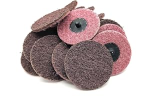 3 Inch Surface Conditioning Discs, 25 Pcs Medium Sanding Discs, Type-R Quick Change and Heat Dissipation, Quick Change Sandin