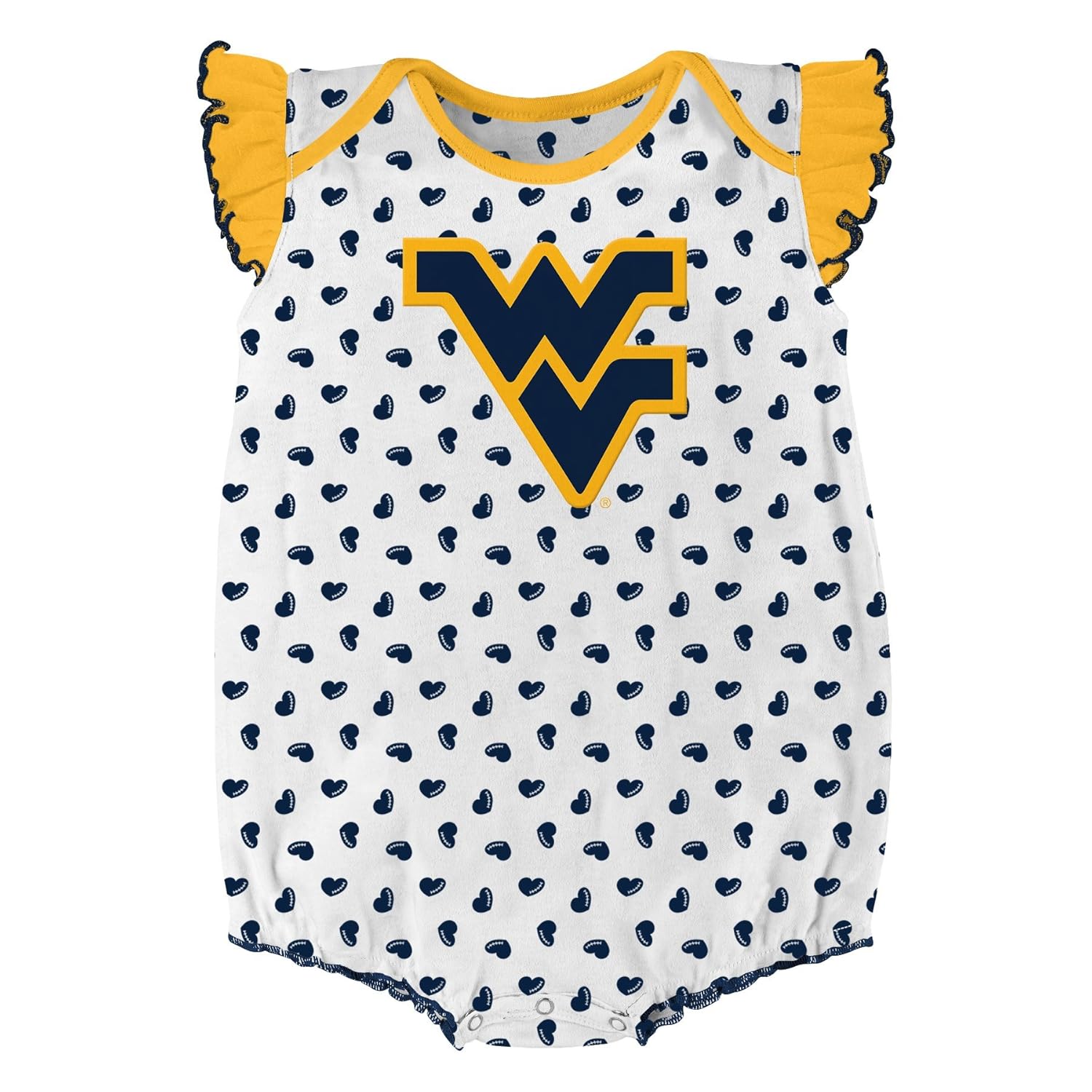 NCAA by Outerstuff NCAA boys Heart Fan 2 Piece Onesie Set