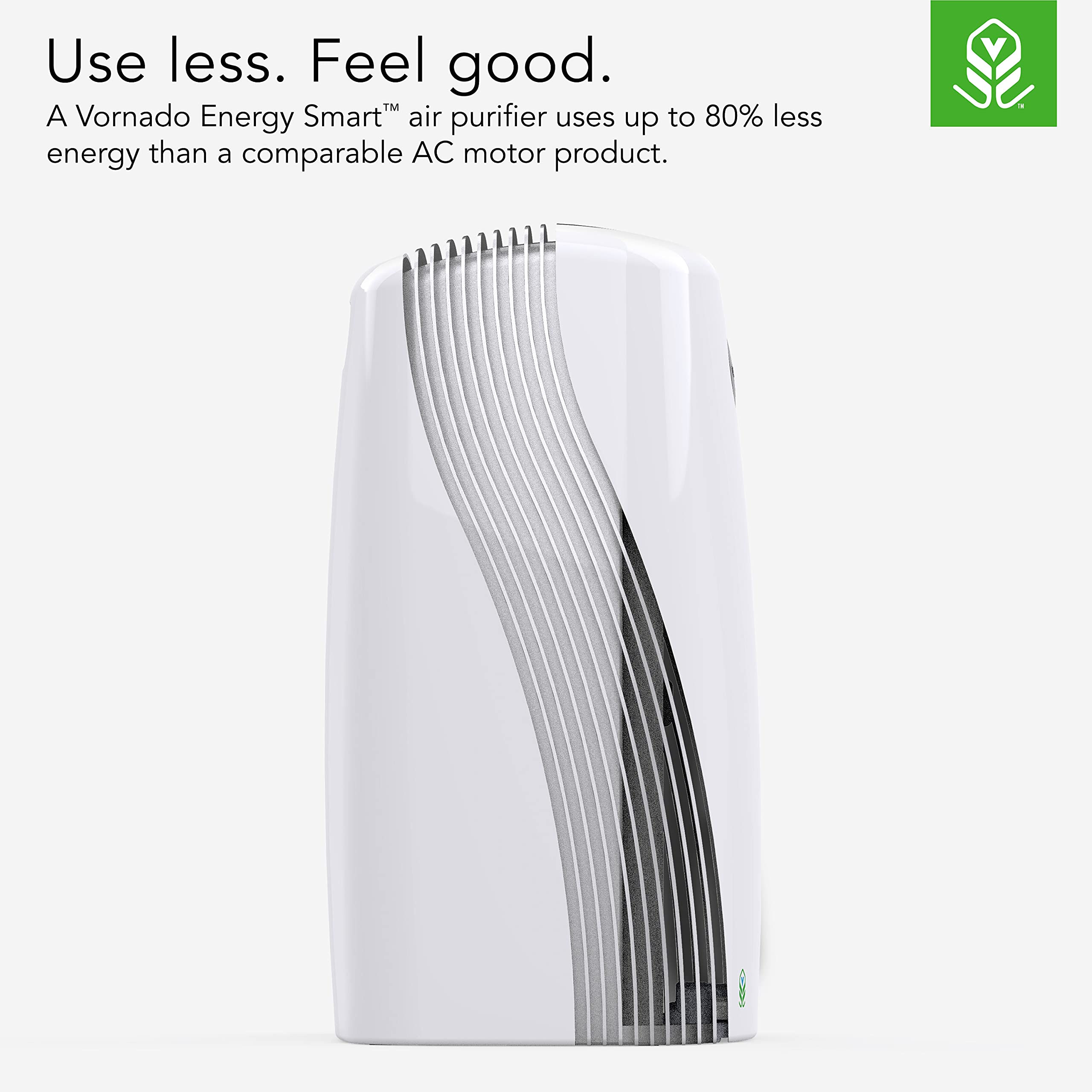 Vornado PCO375DC Air Purifier with True HEPA and Carbon Filtration to Capture Allergens, Smoke, Odors, and Patented Silverscreen Technology Attacks Viruses, Whole Room, White