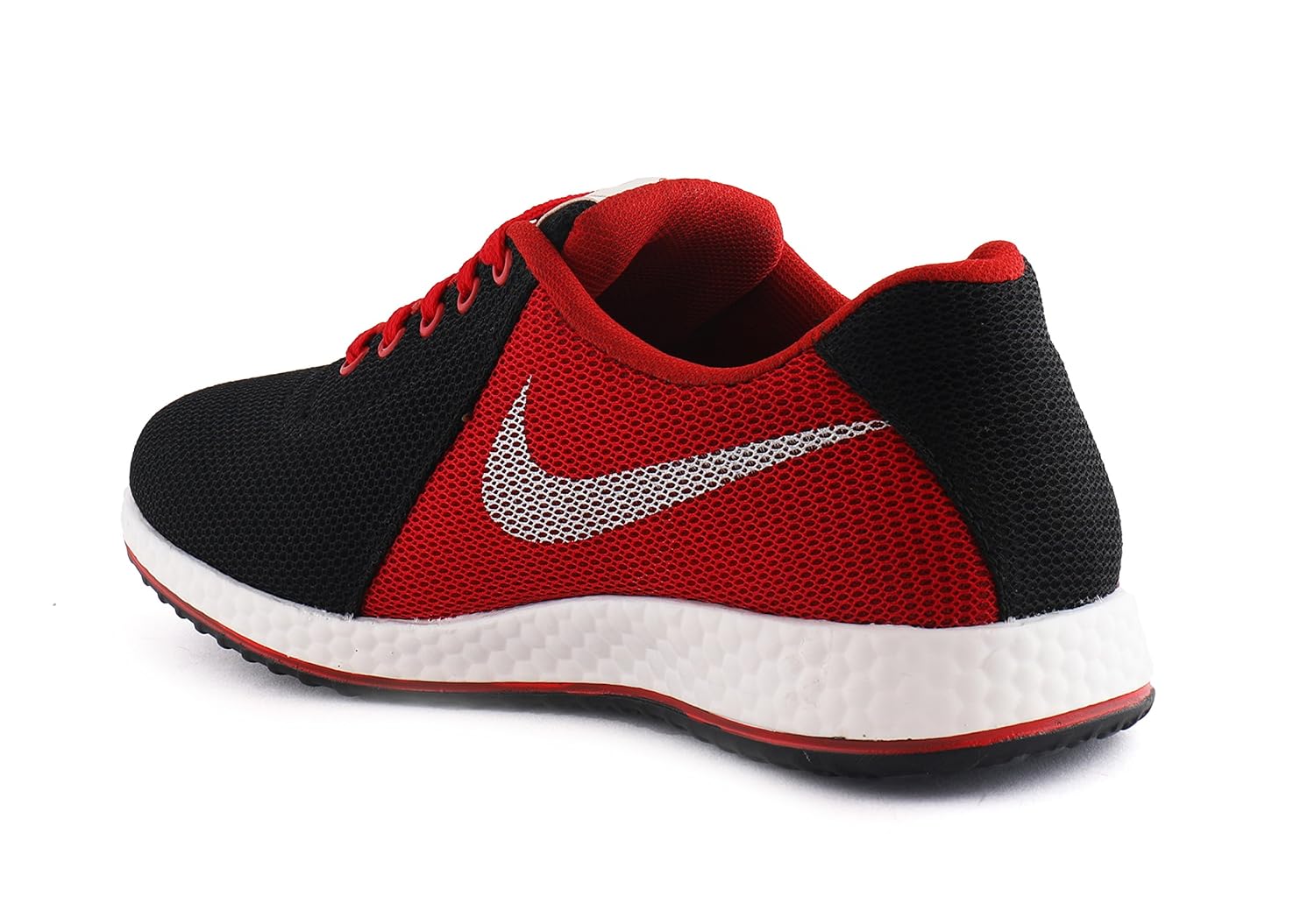 redfoot unisex red leather running shoes