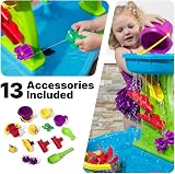 Step2 Rain Showers Splash Water Table Blue Green 13 pc Accessories view 8