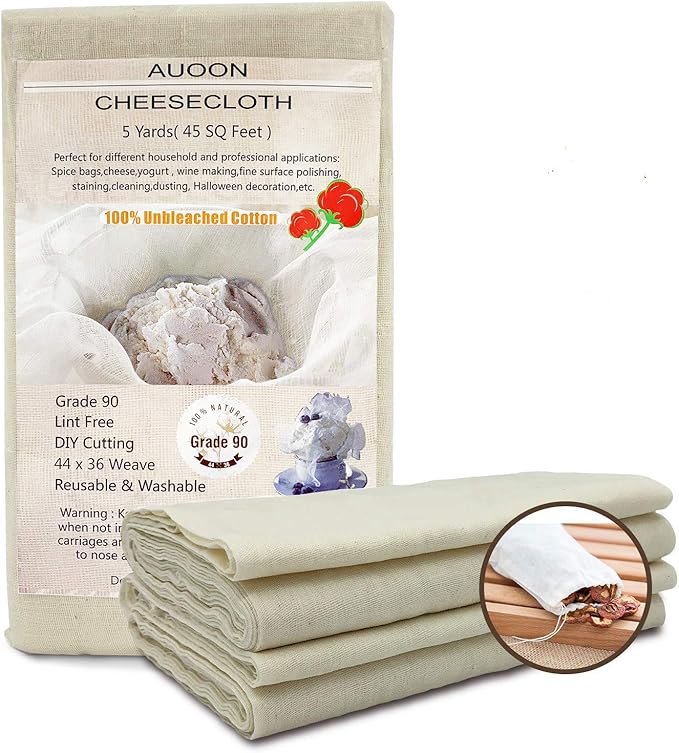 5 Yards 45 Square Feet Grade 90 Cheese Cloth, 100