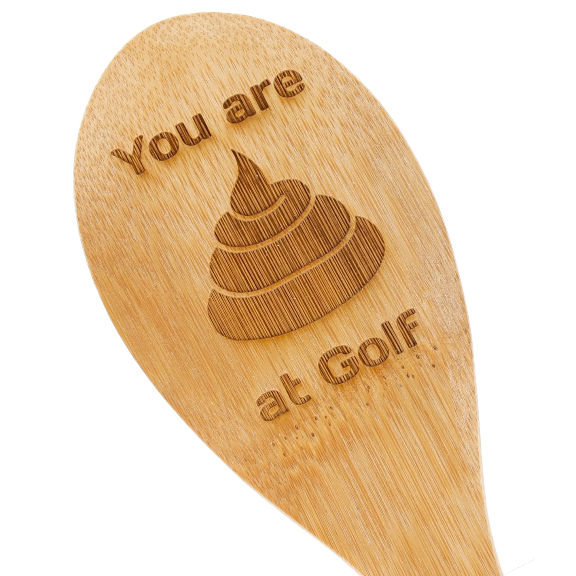 Always Looking Good Engraved Wooden Spoon Golf Booby Prize Losers Golfing Trophy Worst Player Award Joke Novelty Gifts Funny Golf Gift