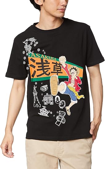 Amazon ワンピース Tシャツ ご当地 ルフィ 浅草 半袖 2239 ワンピース チュニック 通販