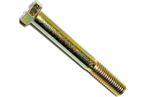Hard-to-Find Fastener 014973253608 Grade 8 Coarse Hex Cap Screws, 1/2-13 x 4, Piece-10, Yellow