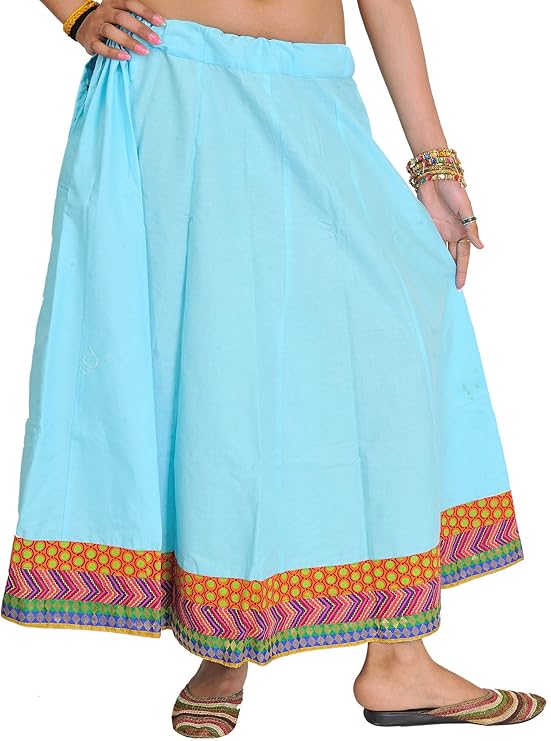 Buy Exotic India Cotton Full Skirt at Amazon.in