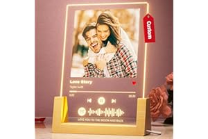 Bemaystar Custom Spotify Plaque - Music Spotify Song Plaque, Spotify Decorative Plaque Personalized Gifts for Boyfriend Girlf