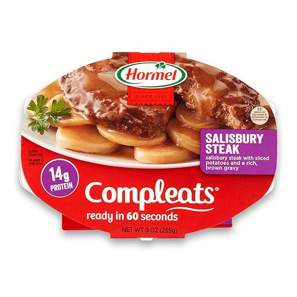 HORMEL COMPLEATS SALISBURY STEAK, 9 OUNCE