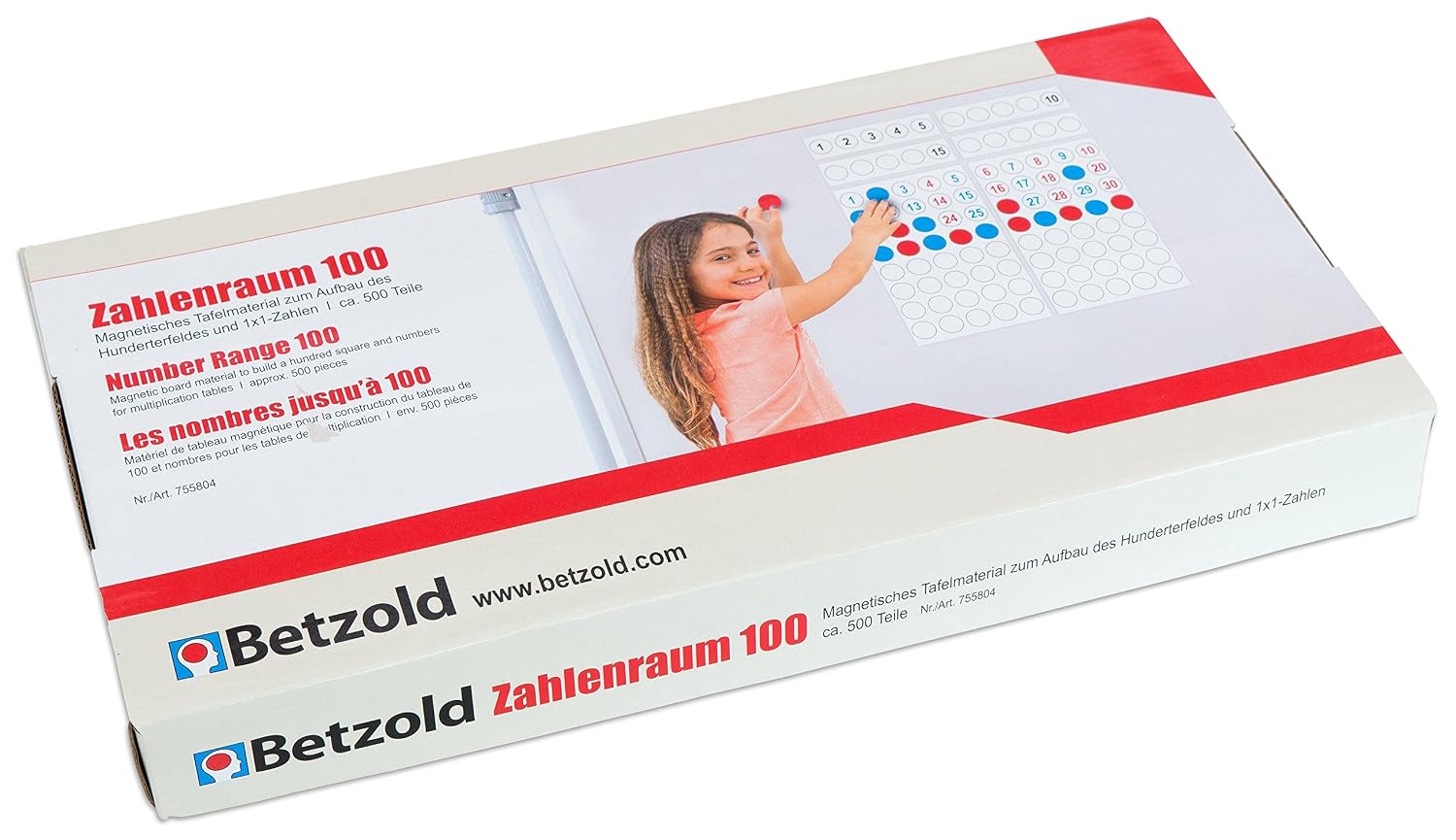 Betzold 755804 Tafel Material Zahlenraum 100 Magnetisch