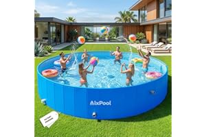 2026 Large Foldable Pool,Non-Inflatable Pool for Adults,Foldble Swimming Pool,Hard Plastic Kiddie Portable Pool,Collapsible K