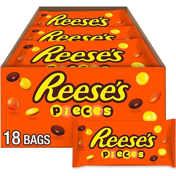 REESE’S PIECES PEANUT BUTTER IN A CRUNCHY SHELL,...