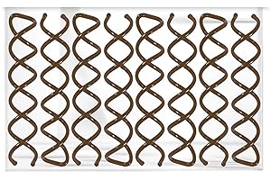 Hawwwy Bobby Pins - 8 Pack - Light Brown - 2 Inches - Beautiful Twist Hair Accessories for Women and Kids - Easy Bobby Pins for Fast and Secure Buns, Messy Styles, and Updos