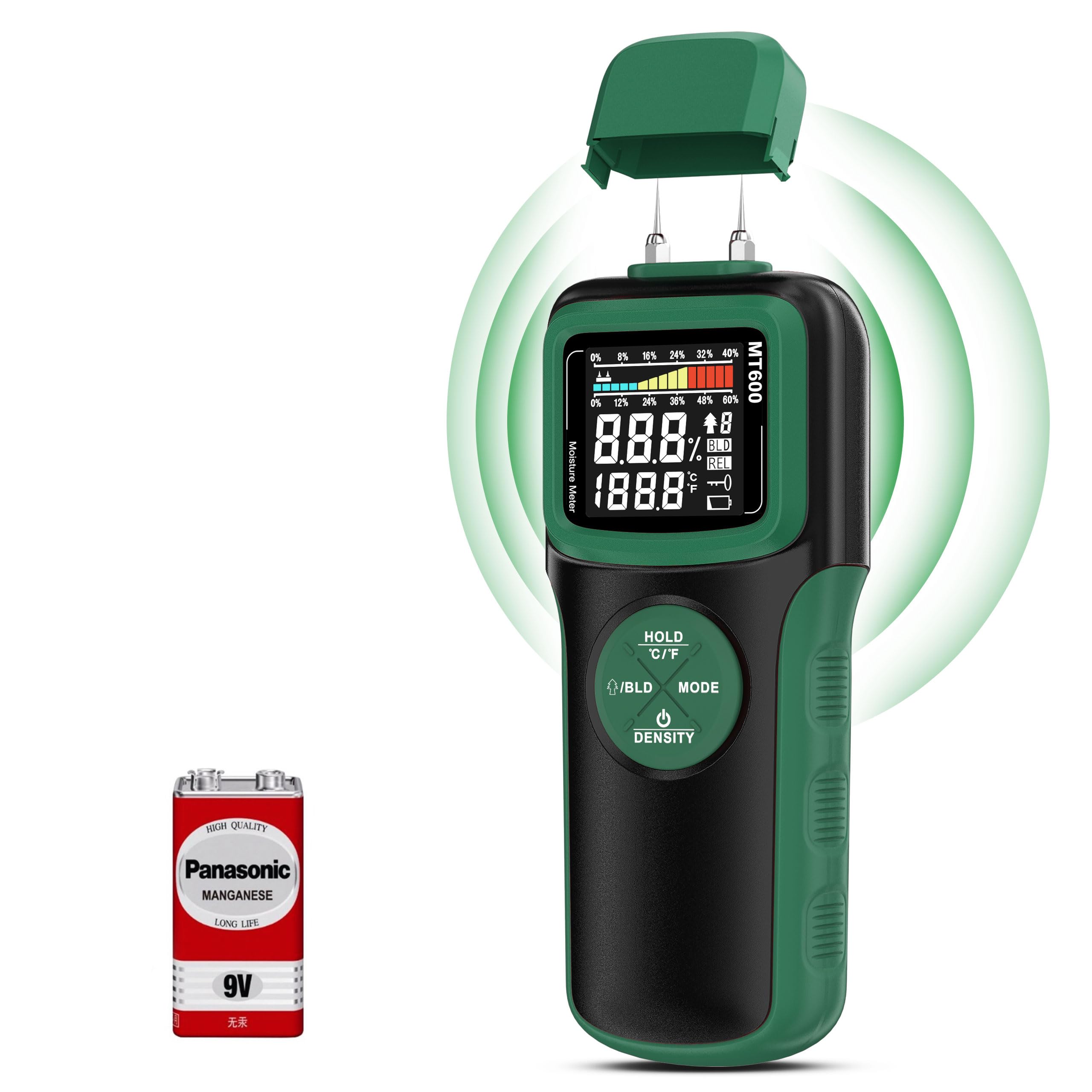 Wood Moisture Meters, Pin & Pinless 2 In 1 Moisture