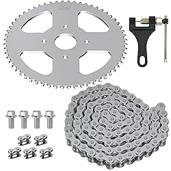 YOXUFA 60 Tooth Sprocket with 420 Chain 90 Links