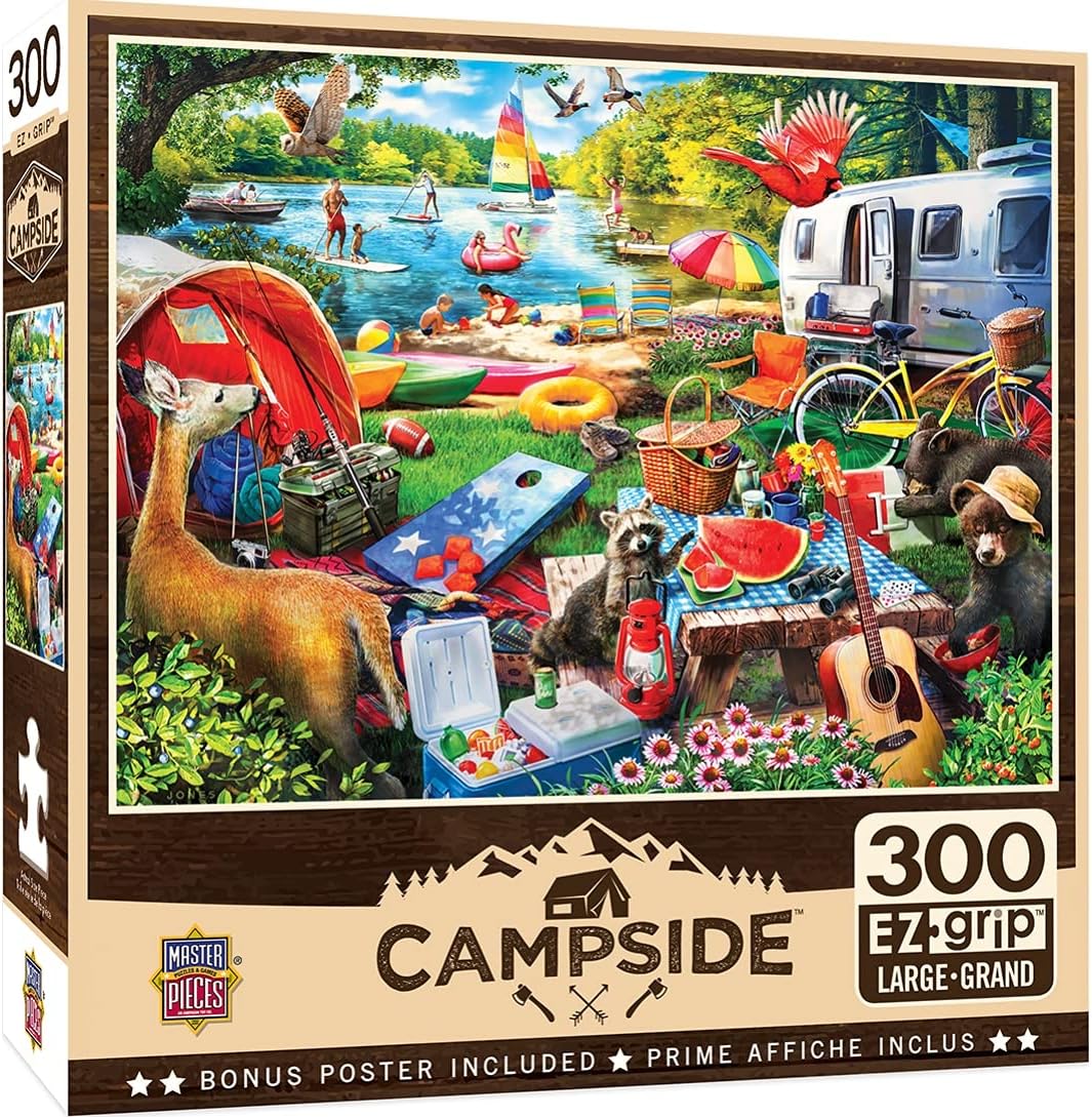 MasterPieces Campside 300 Puzzles Collection - Little Rascals 300 Piece Jigsaw Puzzle: Toys & Games