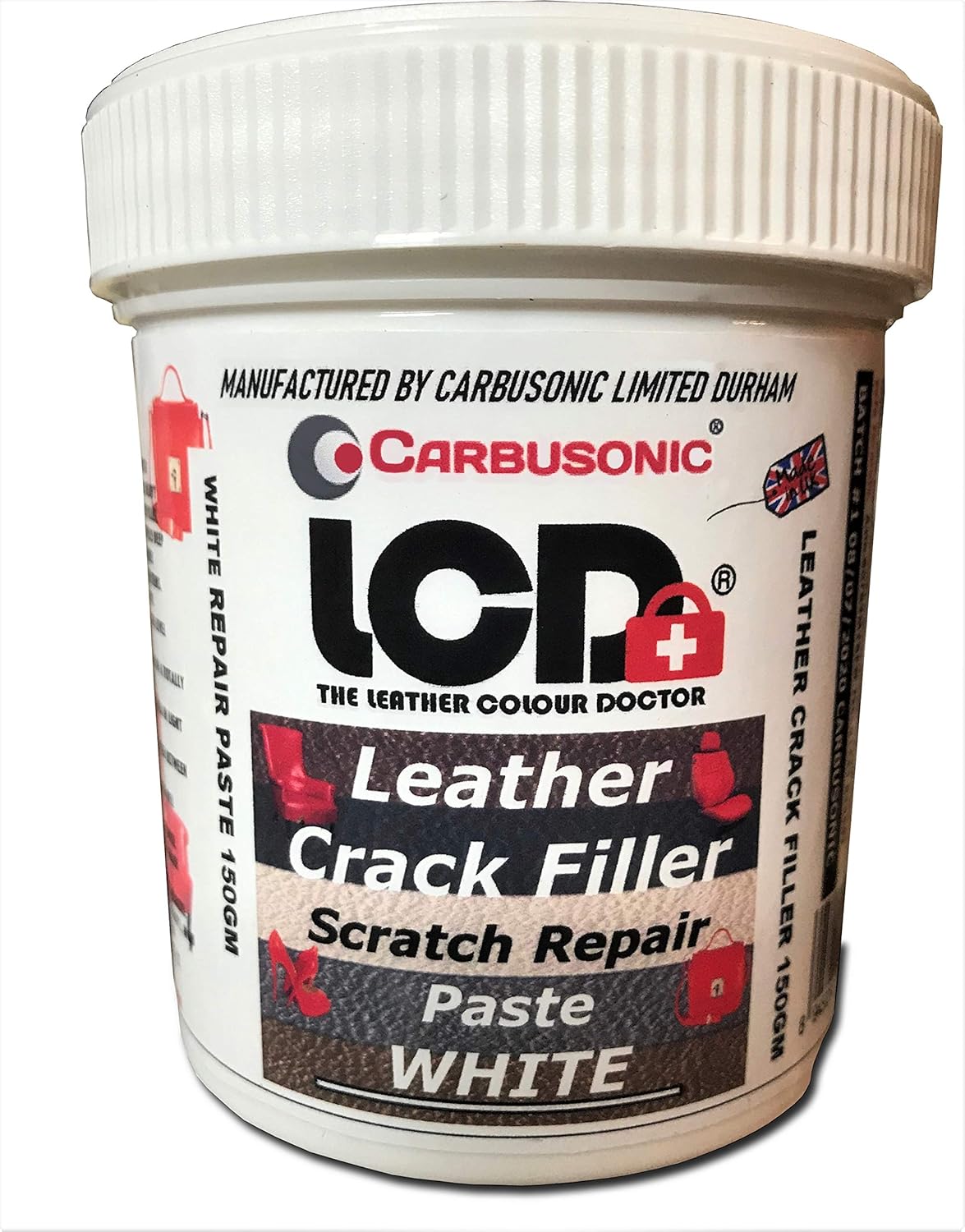 Leather Crack Filler White Scratch Repair Paste For Sofas, Car Seats
