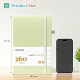 Smarpau A5 Notebook Leather Journal 360 Pages 100GSM Lined With Tabs view 2