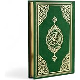 FURKAN The Noble Qur'an Arabic Large Size, Al Quran Al Karim, Islamic Gift, Gift for Men &amp; Women, (6.7x9.5&Prime;) Thermo Leather Quran - Green