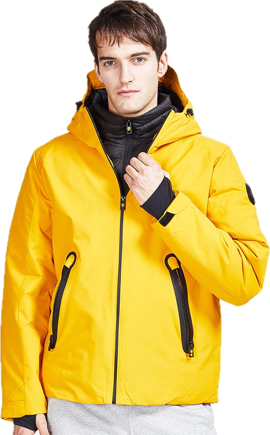 TIGER FORCE Men Winter Jackets Winter Quilted Coat Rain Jacket Waterproof Outdoor Camping Travel at  Men’s Clothing store