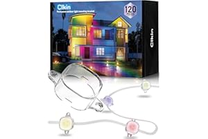 CLKIN Outdoor LED Light Clips - for Govee pro Outdoor Lights (Model H706) It is an Ideal Solution to Replace 3M Adhesive Tape. Easy to Install, it Comes with 120 Brackets and 240 Screws