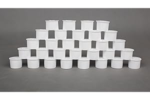 SummitLink Pool Fence Hole Plug Deck Patio Ground Cover Caps (30pcs, White)