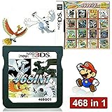 468 in 1 Game Cartridge, DS Game Pack Card Compilations, Super Combo Multicart for DS, NDSL, NDSi, NDSi LL/XL, 3DS, 3DSLL/XL,