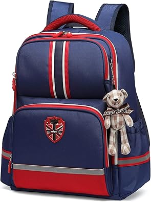 Amazon Lxyoto 子供用リュックサック 女の子 男の子 キッズ リュック 軽量 防水 キッズバック 大容量 デイパック 小学生 欧風 多機能 防水 おしゃれ バックパック3色 赤 大 サイズ リュックサック