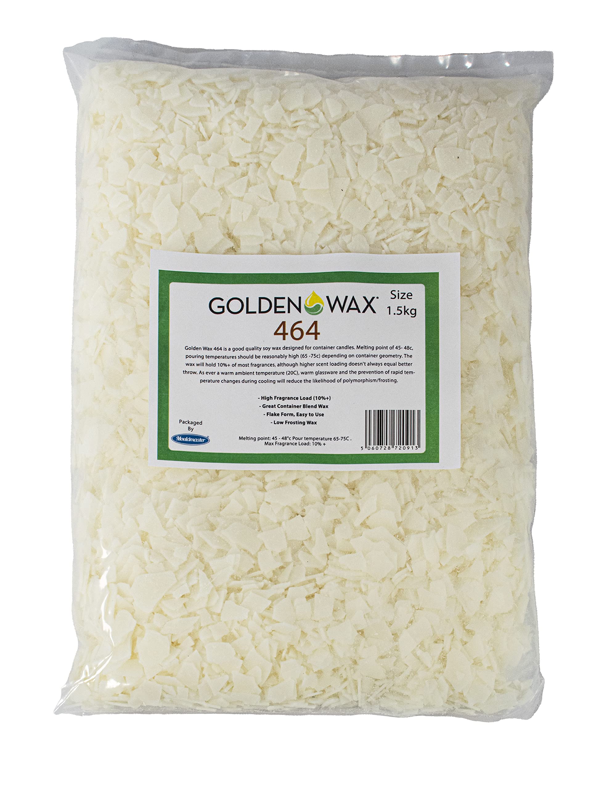 Goldenwax Soy Container 464, White, 1.5Kg