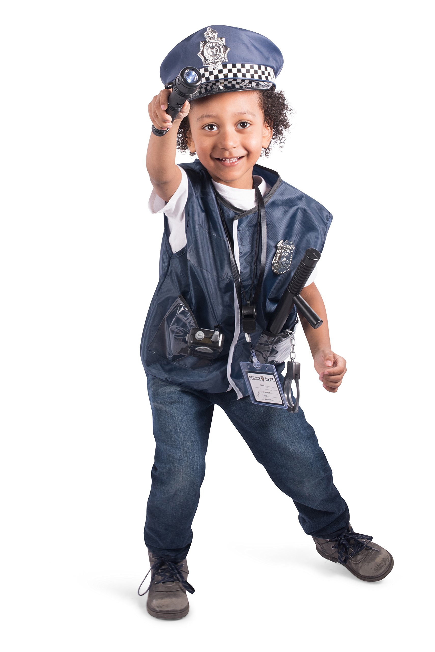 12 Pcs Police Costume for kids with Toy Role Play Kit for Swat