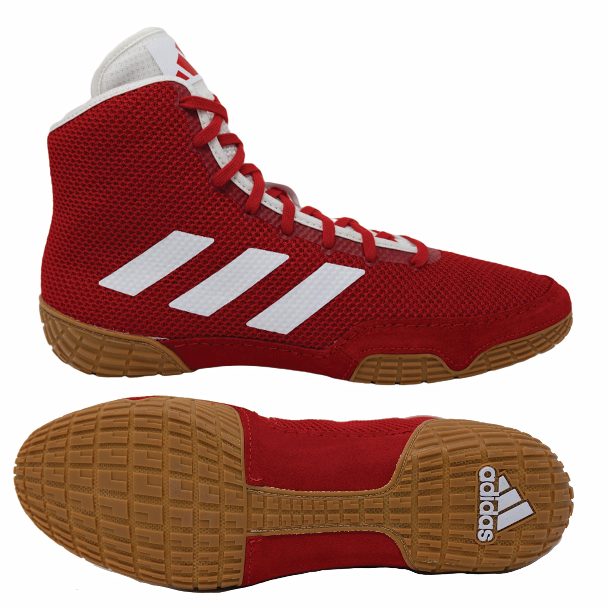 Adidas Men's Tech Fall 2.0 Wrestling Shoe, Red/White, 7 Image