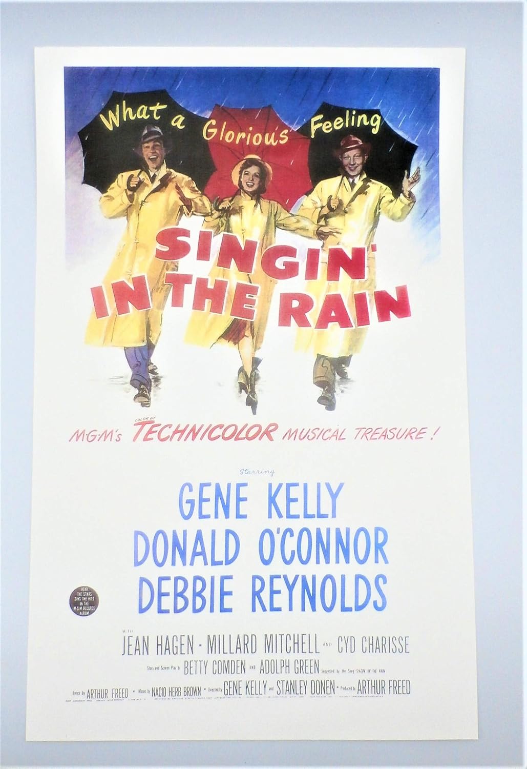 Singin' In The Rain Movie Poster (11 x 17 Inches - 28cm x 44cm) (1952) Style H -(Gene Kelly)(Donald O'Connor)(Jean Hagen)(Debbie Reynolds)(Rita Moreno)(King Donovan)