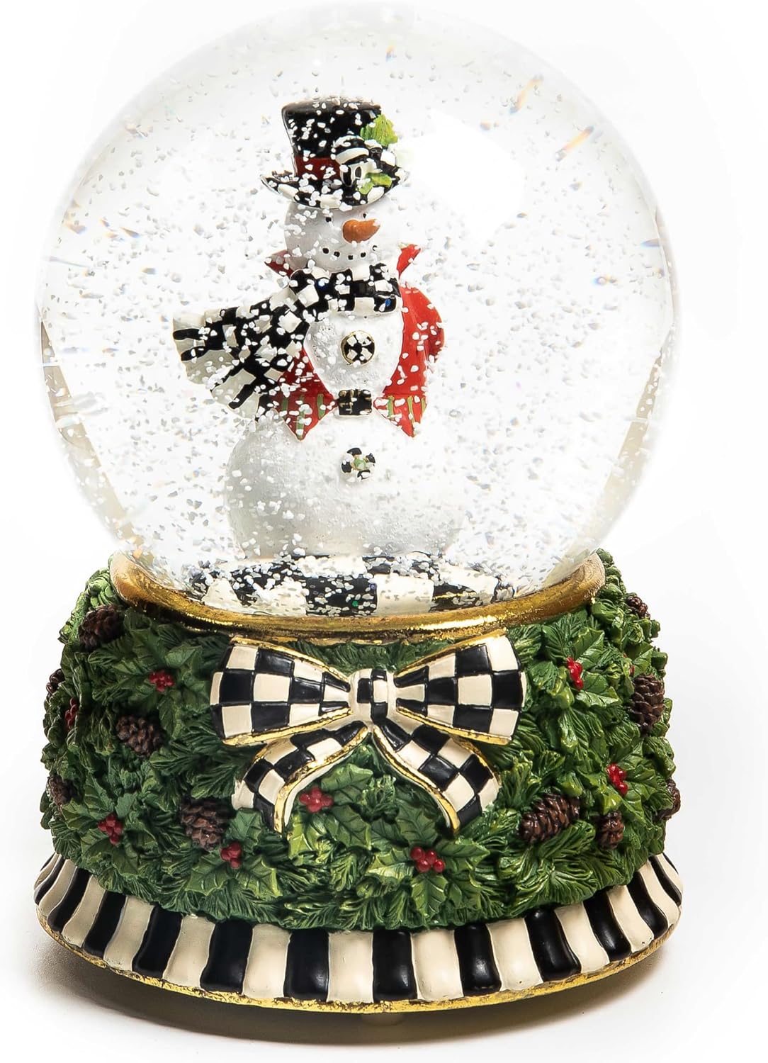 Snow Globes - MACKENZIE-CHILDS Snow Globe, Christmas Decor for Living Room, Snowman