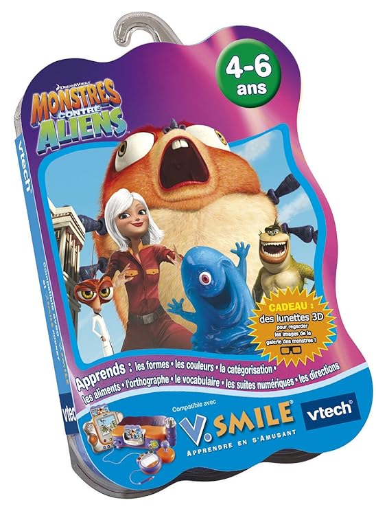 Vtech – Cartouche de Spiel v. Smile Monster gegen Aliens – 90165