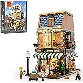 Funwhole Book-Cafe Lighting Building-Bricks Set - City Town Coffee House LED Light Modular Construction Building Model Sets 1