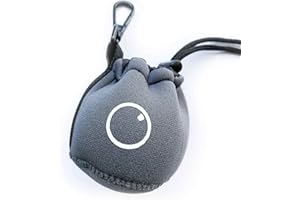 Lensball - Protective Crystal Ball Bag - Space Grey Woven Neoprene with Velvet Interior