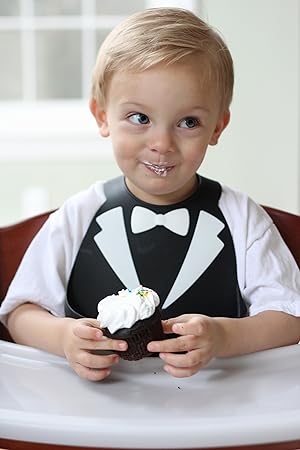 tuxedo baby bib