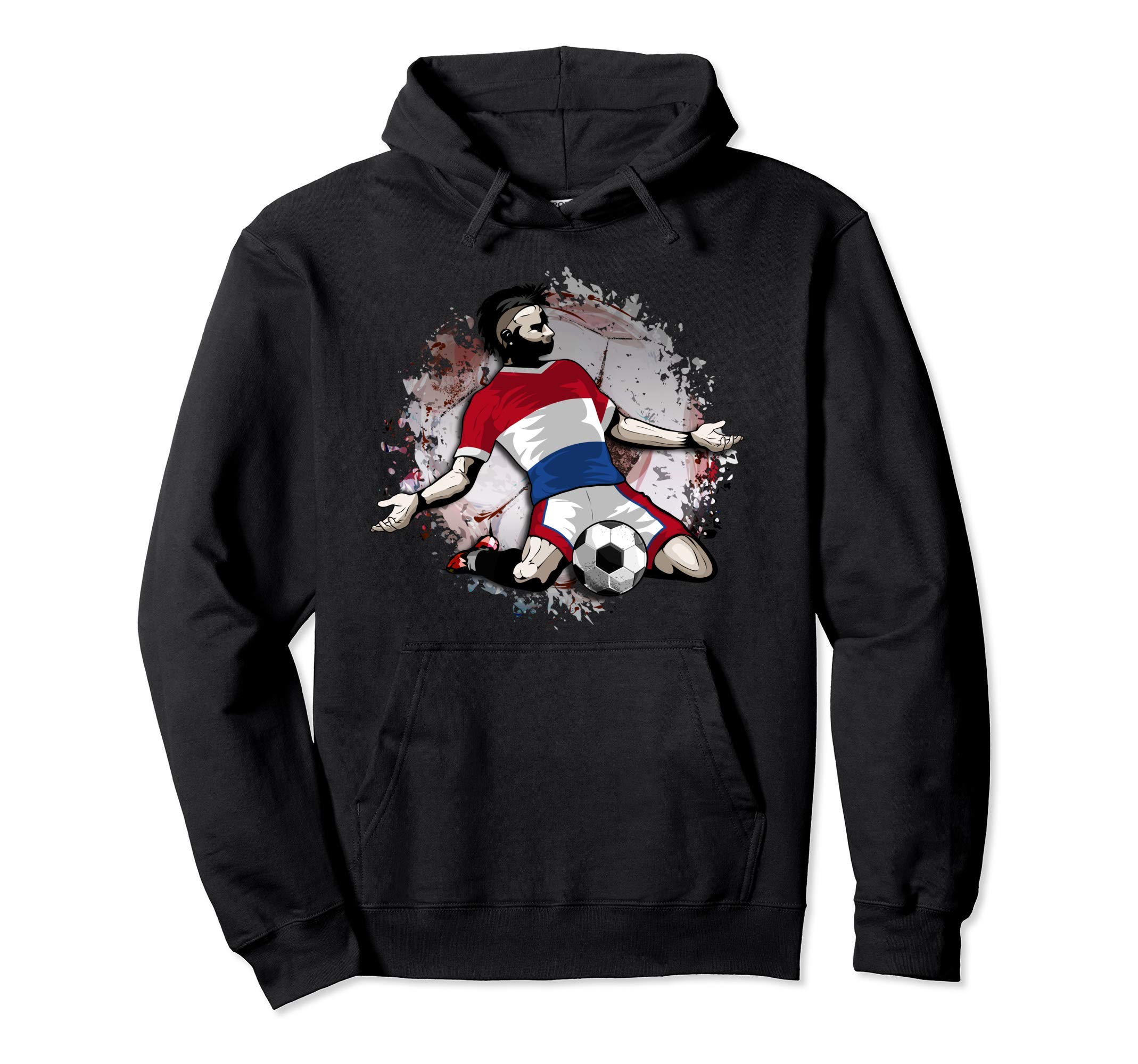 Netherlands Soccer Dutch National Flag Football Lovers Art Pullover Hoodie