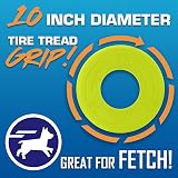 Nerf Dog 10in Atomic Flyer Green view 2