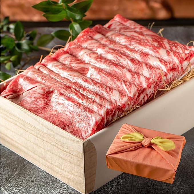 Amazon 父の日 ギフト 肉ギフト 内祝い 誕生日祝い 肉 飛騨牛 すき焼き a5等級 国産 和牛 もも肉 柔らかな肉質 800g 国産牛 冷凍便 風呂敷 桜 Serge源 S 牛肉 通販