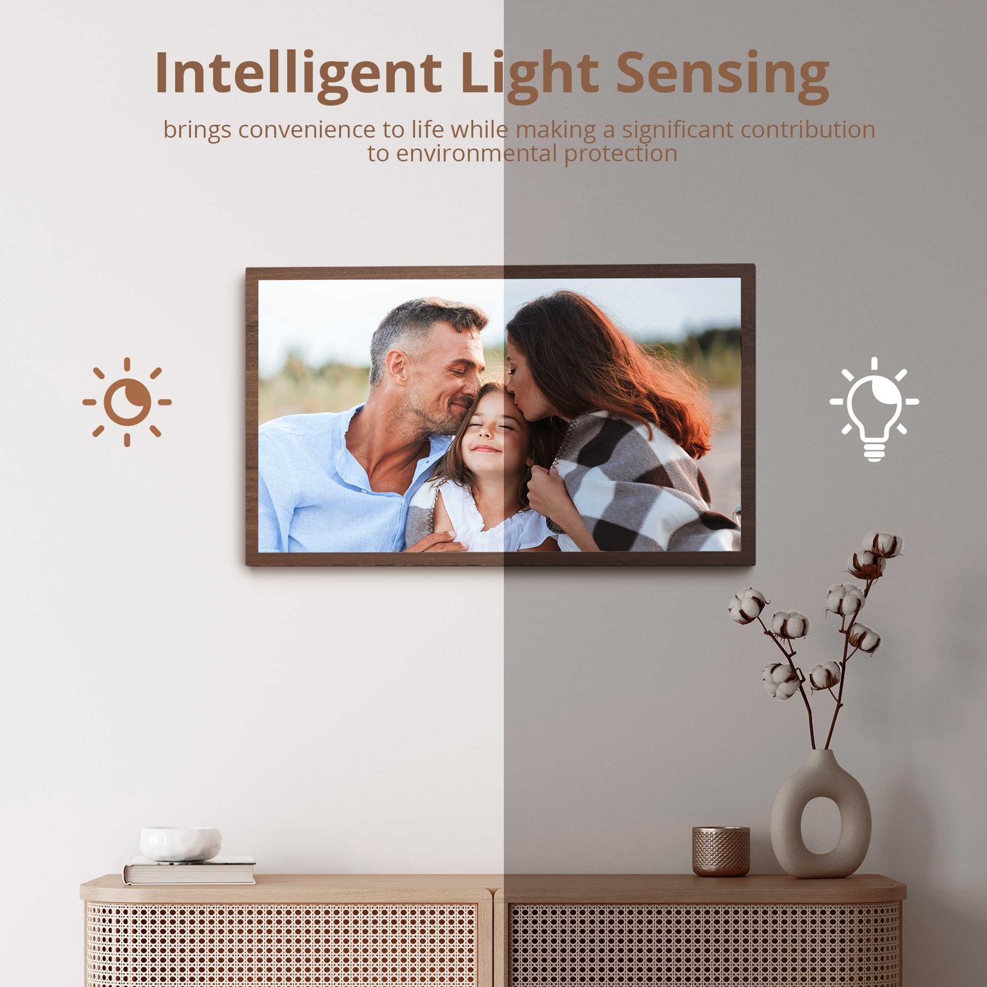 Dragon Touch Large Digital Picture Frame 21.5 inch Screen WiFi Digital Photo Frame Display, 32GB Storage, Auto-Rotate, Share Photos via App, Email, Cloud, Classic 21（Not Touchscreen）