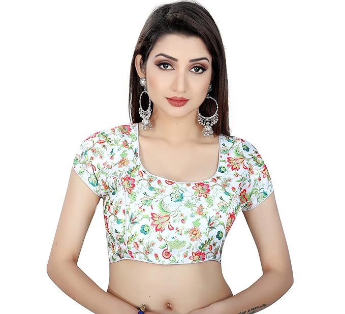 Women's ReadyMade Printed Saree Blouse