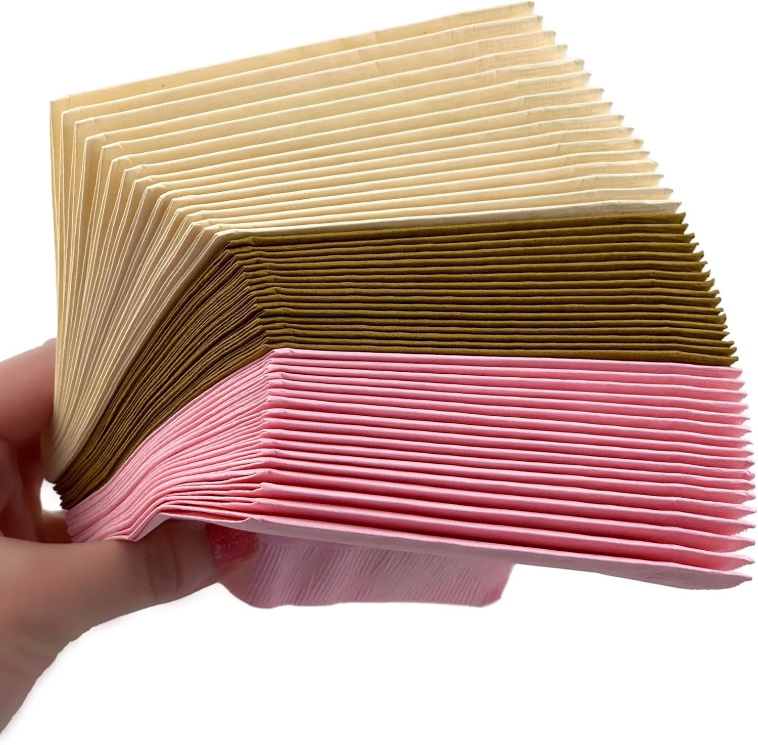 Pink Gold Ivory Party Napkins Girl Birthday Baby Shower Bachelorette (50 Pack)